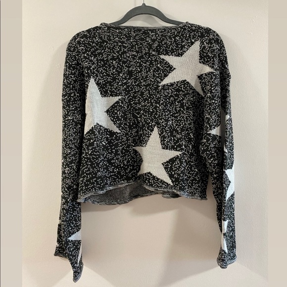 SHEIN Drop Shoulder Star Sweater - Picture 2 of 5